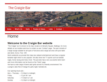 Tablet Screenshot of craigiebar.com